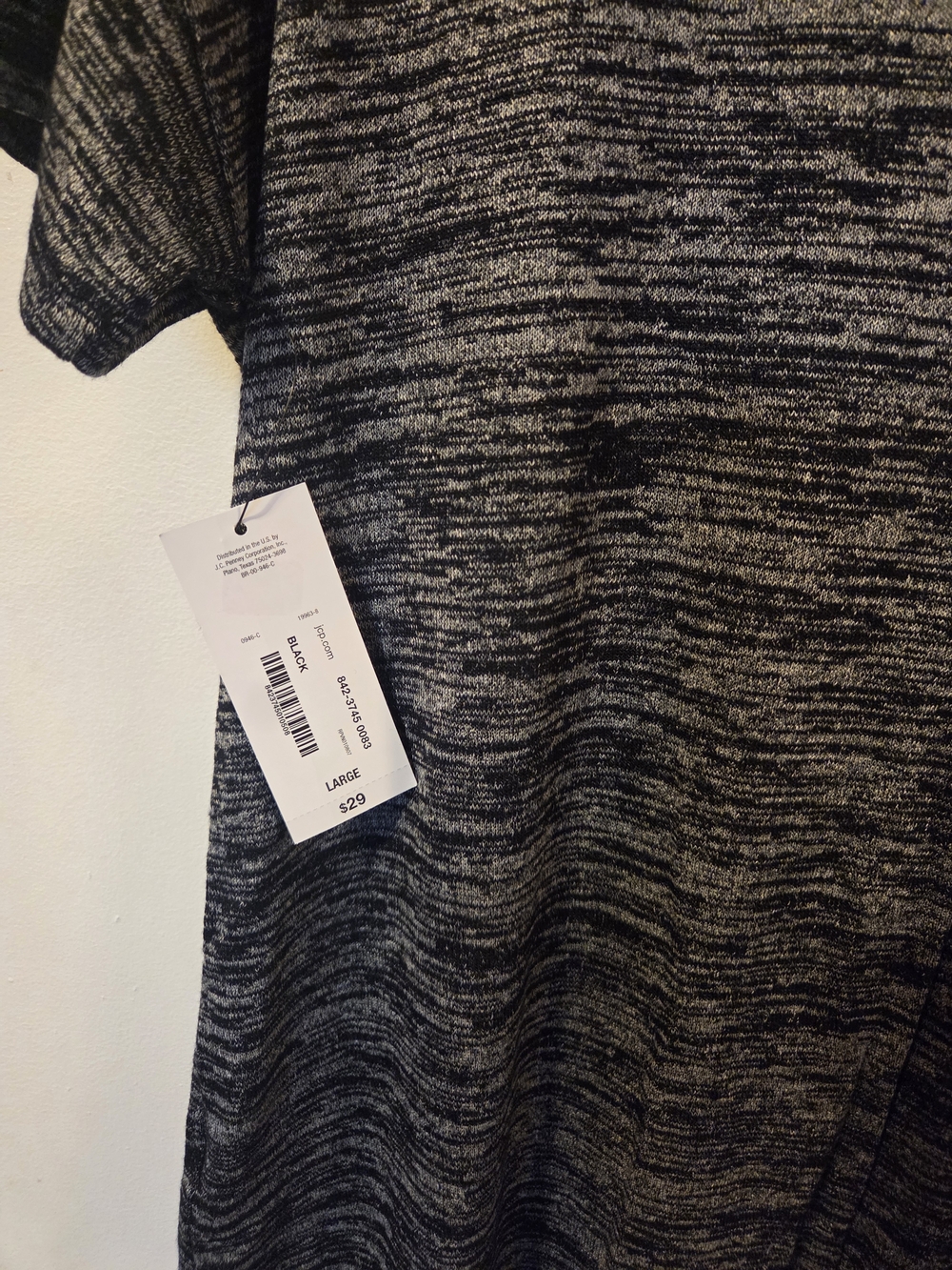 a.n.a Women’s Heathered Gray V-Neck Short Sleeve Top - Picture 5 of 7